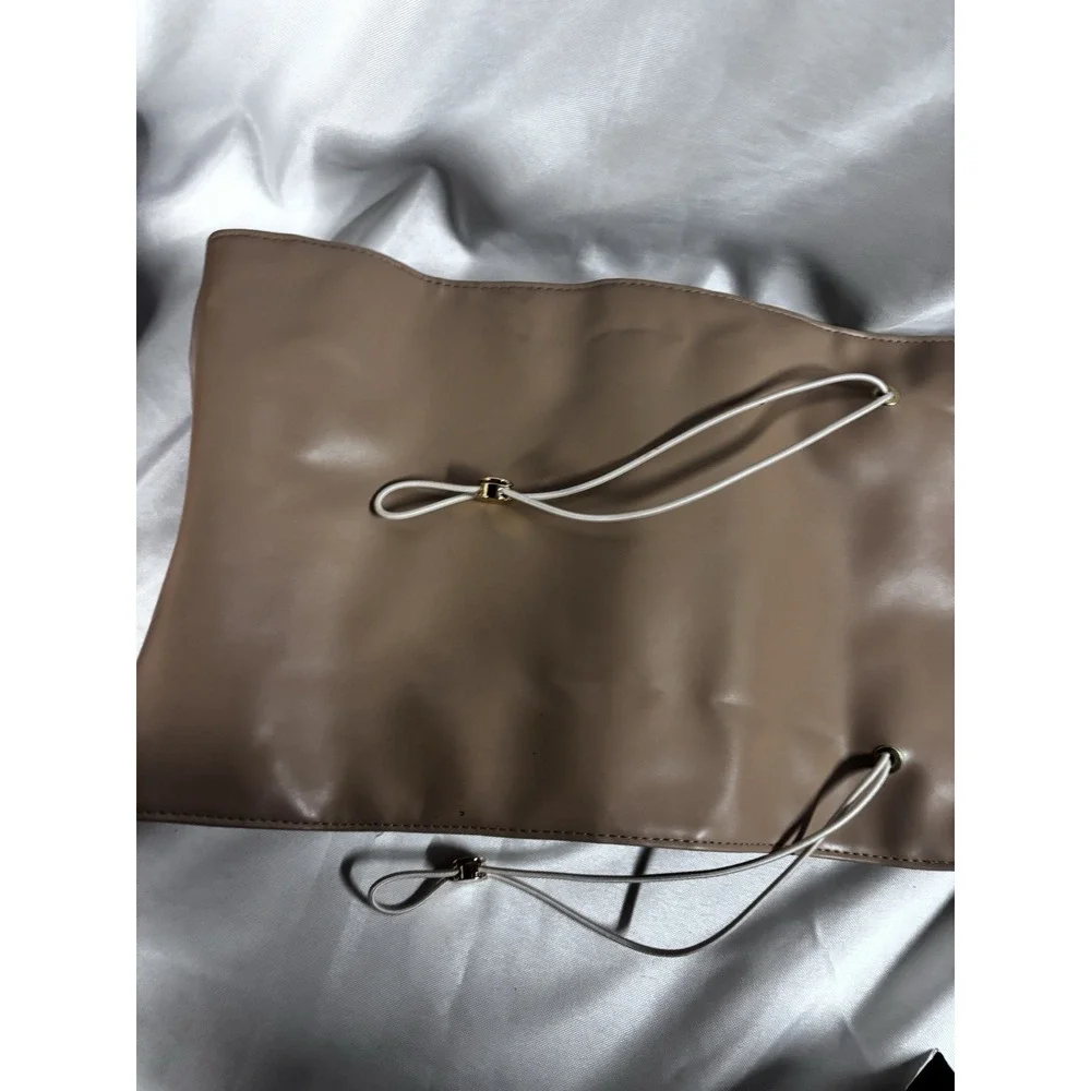OutSpry Roll-Up Makeup Bag, Hanging Travel Toiletry Bag, PU Leather Folding E...